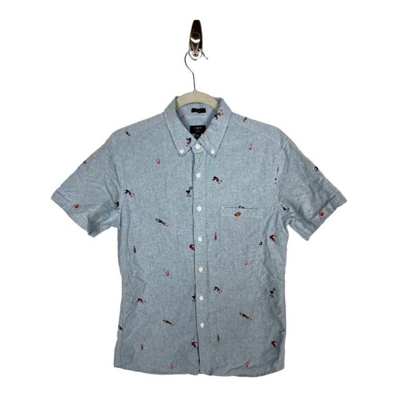 J. Crew Other - J. Crew slim Oxford button up‎ football grilling shirt men’s size small
